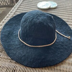 Marcus Adler Wide Brimmed Hat with Tan Suede Tie